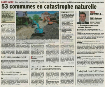 intempéries,inondations,mai,faverges,thônes,coulées,terrains,catastrophe naturelle,arrêté