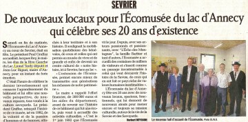 sevrier,ecomusee,inauguration