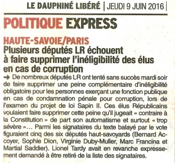 paris,presse,dauphine,pl sapin,inegibilite,elus,corruption,peine,lionel tardy