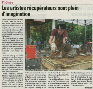 presse,dauphine,thones,thon'arts recup