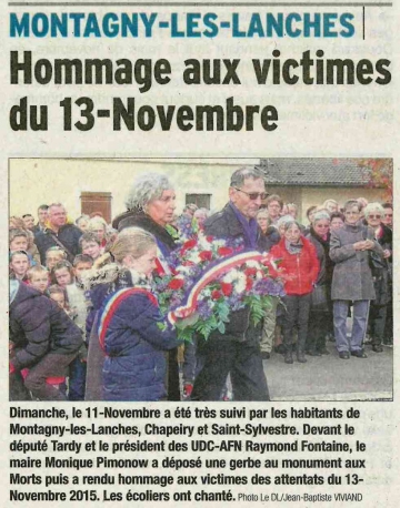 montagny-les-lanches,ceremonie,11 novembre,hauite-savoie