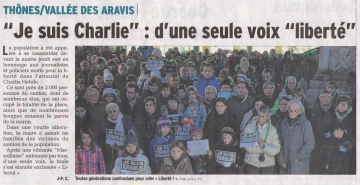 thones,charlie hebdo,hommage,ceremonie