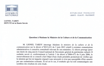 qe,questions écrites,hadopi,fai,internet,commissions,théodule,renouvellement,comités