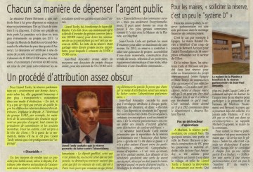 presse,essor,depute,senateur,reserve parlementaire,argent public,financement,commune