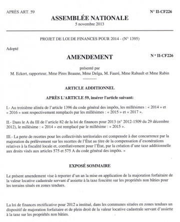 assemblee nationale,commission,agriculture,foncier,taxe,taxe fonciere