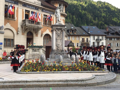 thones,ceremonie,8 mai 1945,haute-savoie