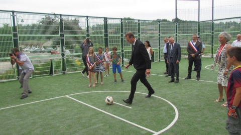 montagny-les-lanches,inauguration,extension,ecole publique,terrain multisports,haute-savoie