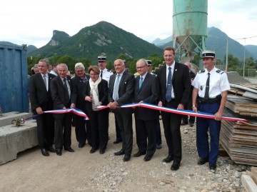 faverges,gendarmerie,construction,batiment,premiere pierre