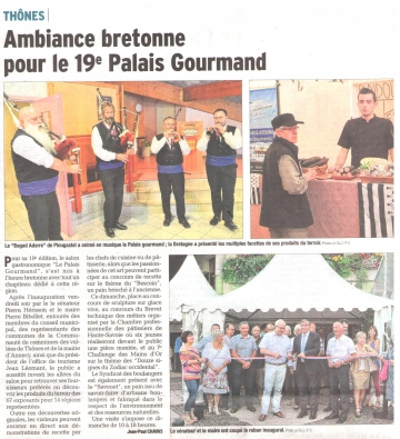 thones,palais gourmand,gastronomie,la bretagne,inauguration