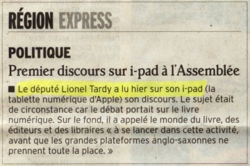 paris,assemblee nationale,i-pad,numerique,internet,lionel tardy,discours