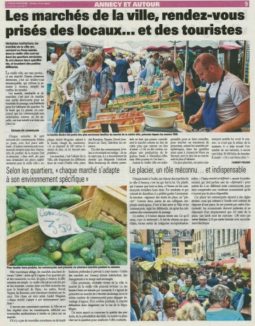 presse,dauphine,marche,vieille ville,annecy