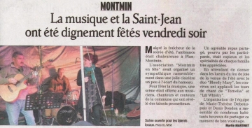 presse,essor,montmin,fête,musique,feu,saint jean