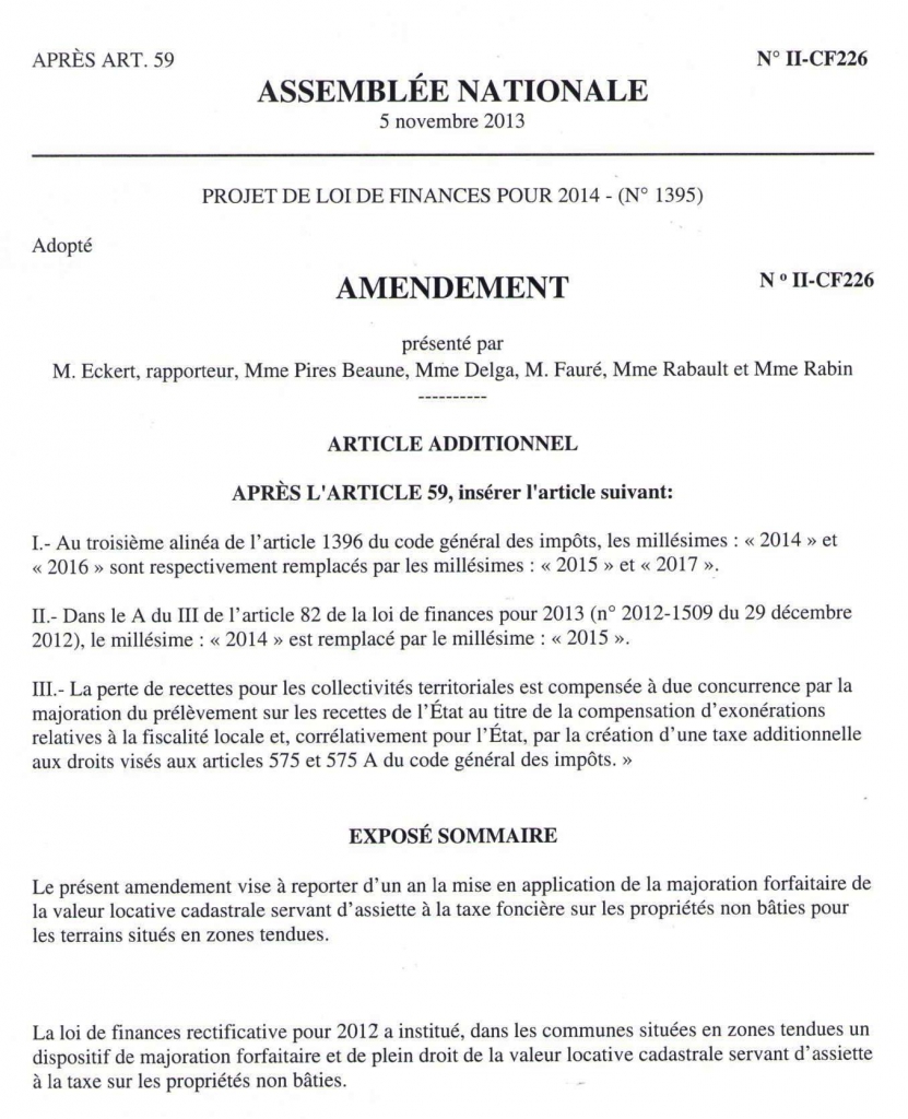 valeur locative taxe fonciere