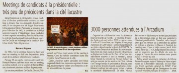 presse,dauphine,annecy,sarkozy,presidentielles 2012,meeting,reunion