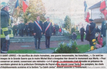 presse,dauphine,annecy,saint-jorioz,ceremonie,11 novembre,armistice,guerre