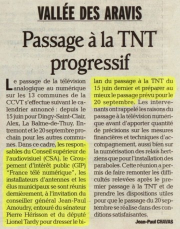 presse,essor,thones,ccvt,tnt,numerique,france télé numerique,haute-savoie,alpes