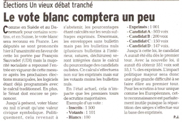 presse,dauphine,communique de presse,vote,vote blanc,municipales,europeennes,elections