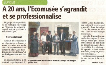 sevrier,ecomusee,inauguration