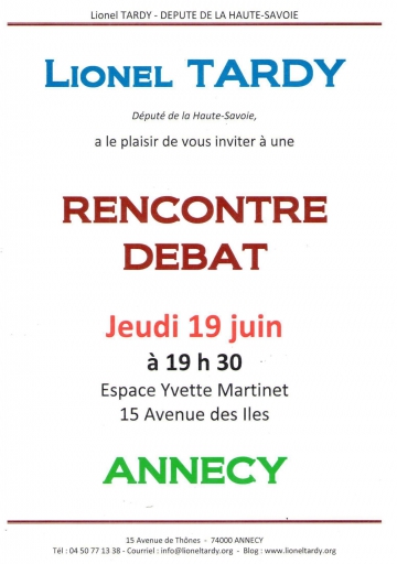 presse,dauphine,annecy,rencontre debat,lionel tardy,ump 74,militants,public,2ème circonscription