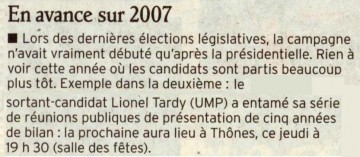 thones,reunion publique,legislatives 2012,bilan