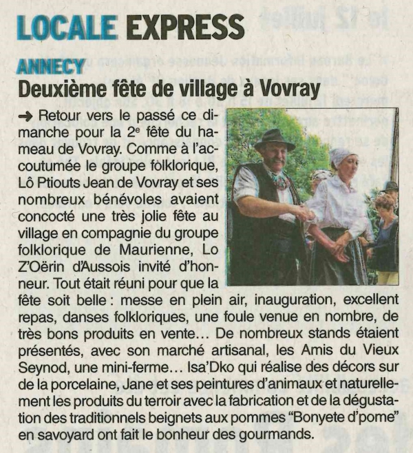 annecy,fete,vovray,dauphine,presse