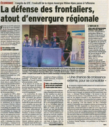 archamps,congres,groupement transfrontaliers europeens,gte,wauquiez,presse,dauphine