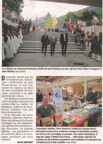 faverges,biennale,campement,militaire,defile