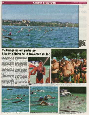 annecy,traversée du lac,85eme edition,haute-savoie