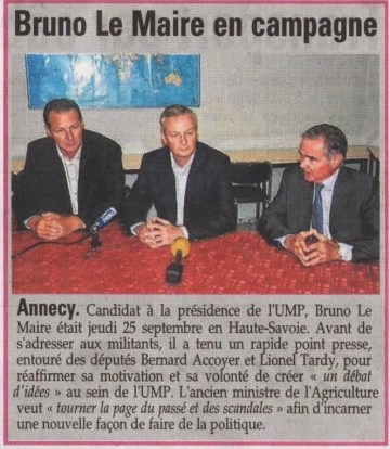 presse,dauphine,ump,cluses,annec,le maire,reunion