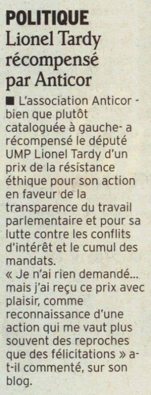 prix,ethique,assemblee,anticorp,recompense,lionel tardy