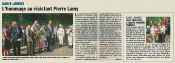 saint-jorioz,ceremonie,commemoration,pierre lamy,tardy,haute-savoie