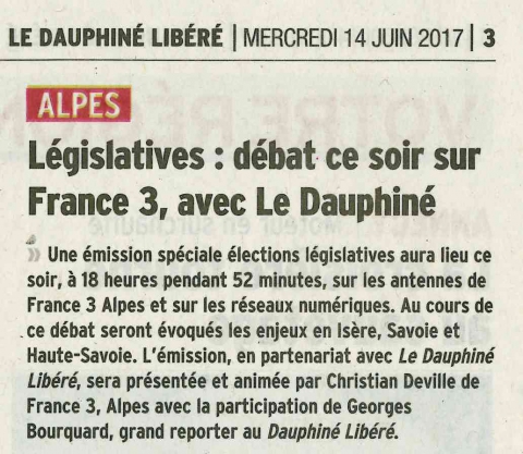 communique,tardy,les republicains,legislatives 2017,haute-savoie,france3,debat