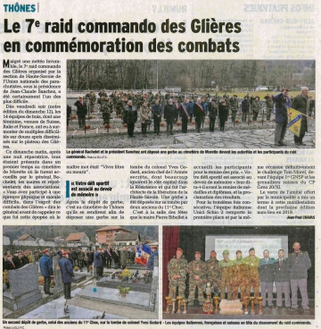 thones,7eme raid,commando,glieres,ceremonie,haute-savoie