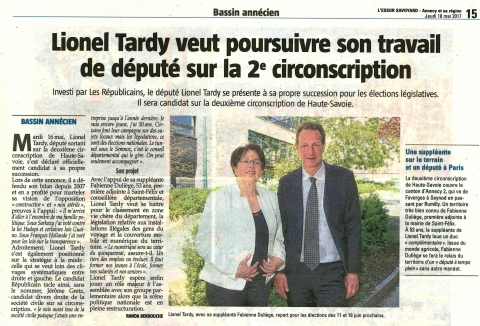 tardy,duliege,annecy,interview,presse,legislatives 2017,dauphine,prese,essor