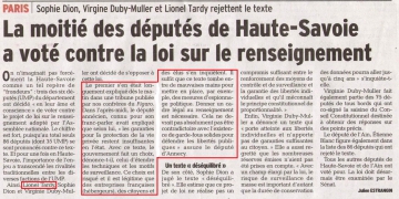 paris,presse,le figaro,pl renseignement,lionel tardy,vote