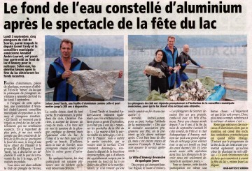 annecy,lac,fete du lac,pollution