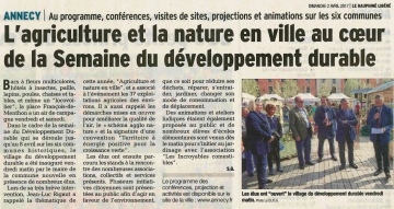 annecy,inauguration,village,developpement durable,haute-savoie