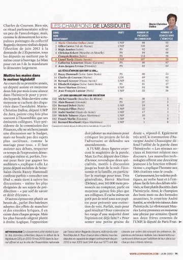 presse,l'expansion,cumul,mandat,classement des deputes,classement,assiduite,nosdeputes.fr