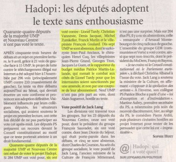Le Figaro du 13 mai 2009.JPG