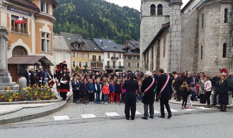 thones,ceremonie,8 mai 1945,haute-savoie