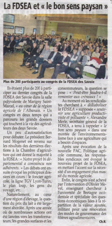 presse,dauphine,marigny-saint-marcel,congres,fdsea,fnsea,agriculture