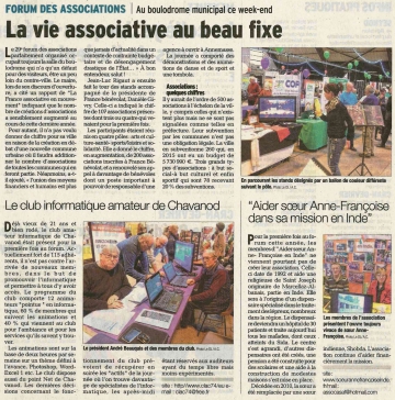 presse,dauphine,annecy,forum des associations,boulodrome,parc des sports