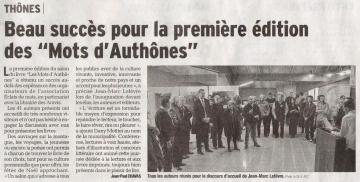 thones,inauguration,salon du livre,remise de prix