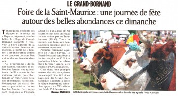 presse,dauphine,le grand-bornand,foire,agriculteur,reblochon,vache,concours