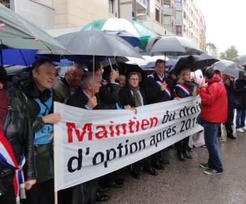 annemasse,manifestation,frontaliers,droit d'option