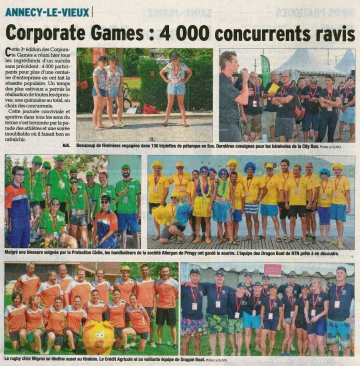 presse,dauphine,annecy-le-vieux,corporate games,athletes,tardy