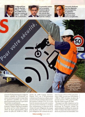 presse,valeurs actuelles,radar,securite routiere,prevention routiere,accident