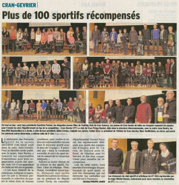 cran-gevrier,ceremonie,palmares,sportifs,haute-savoie