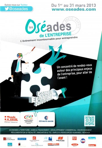 annecy,haute-savoie,oseades 2013,cma,cci,entreprise,cg,developpement,commercial,innovation,financement