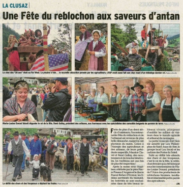 la clusaz,fete,reblochon,artisanat